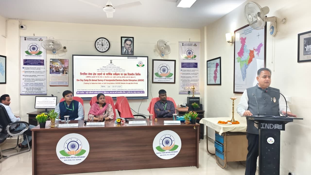 NSO Raipur Conducts Awareness and Self-Compilation Training Camp for ASISSE-2026 Survey