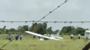 Training Aircraft Crashes Near Baramati Airport in Maharashtra, Trainee Pilot Escapes Unhurt