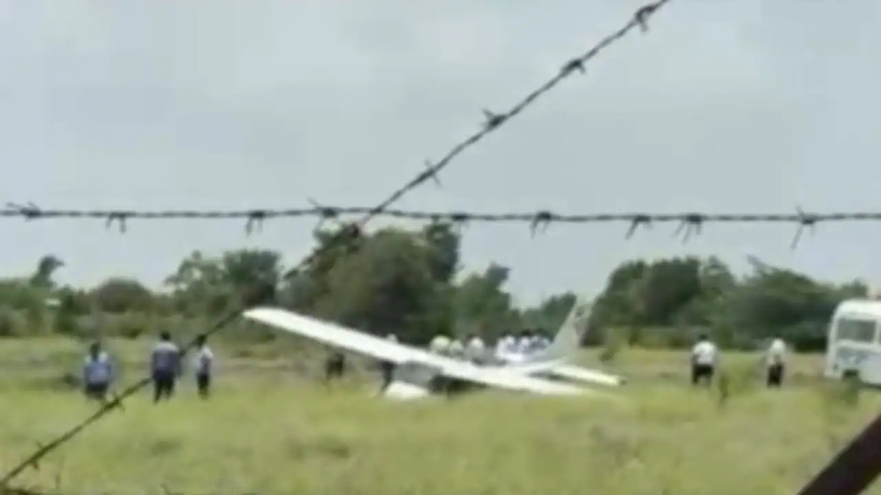 Training Aircraft Crashes Near Baramati Airport in Maharashtra, Trainee Pilot Escapes Unhurt